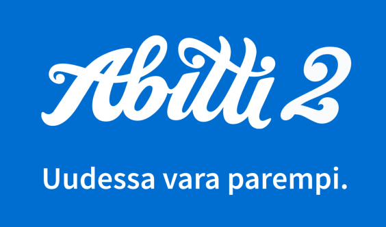 Abitti 2 -logo ja teksti uudessa vara parempi.
