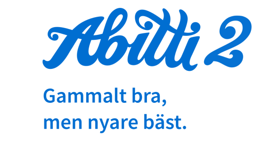 Abitti 2-logga och texten gammalt bra men nyare bäst.
