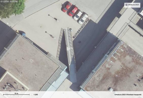 Satelliittikuva Hakunilan ostoskeskuksesta