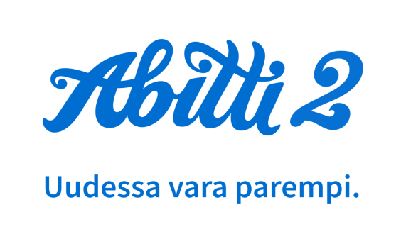 Abitti 2 -logo ja teksti uudessa vara parempi.